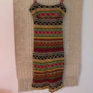 Printed Bodycon lined mini dress